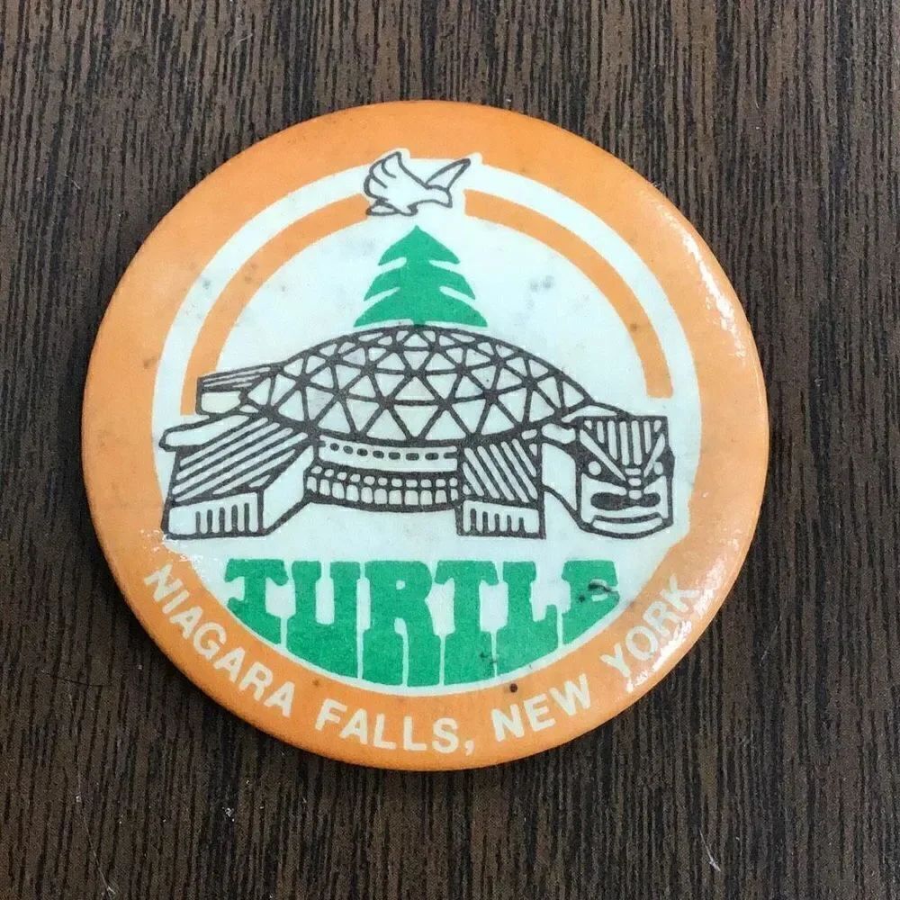 Vintage Niagara Falls turtle refrigerator magnet
